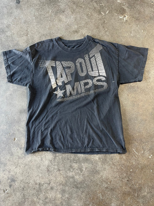 Black Tapout Dot Print T Large