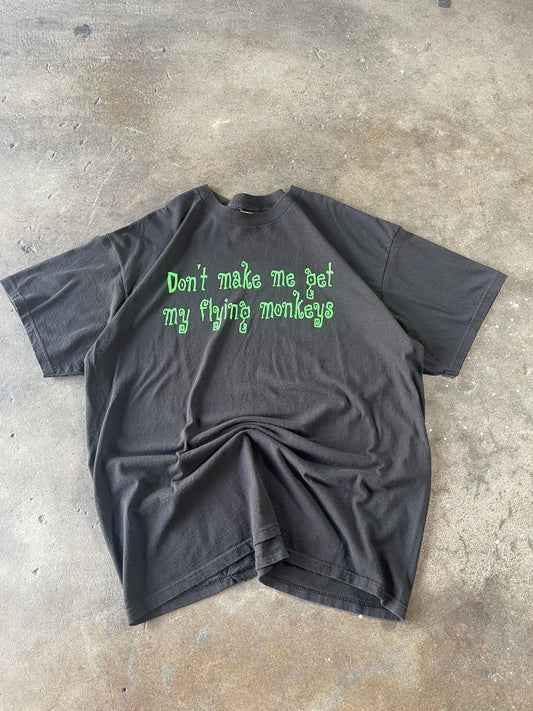 Vintage Black Word Shirt XL