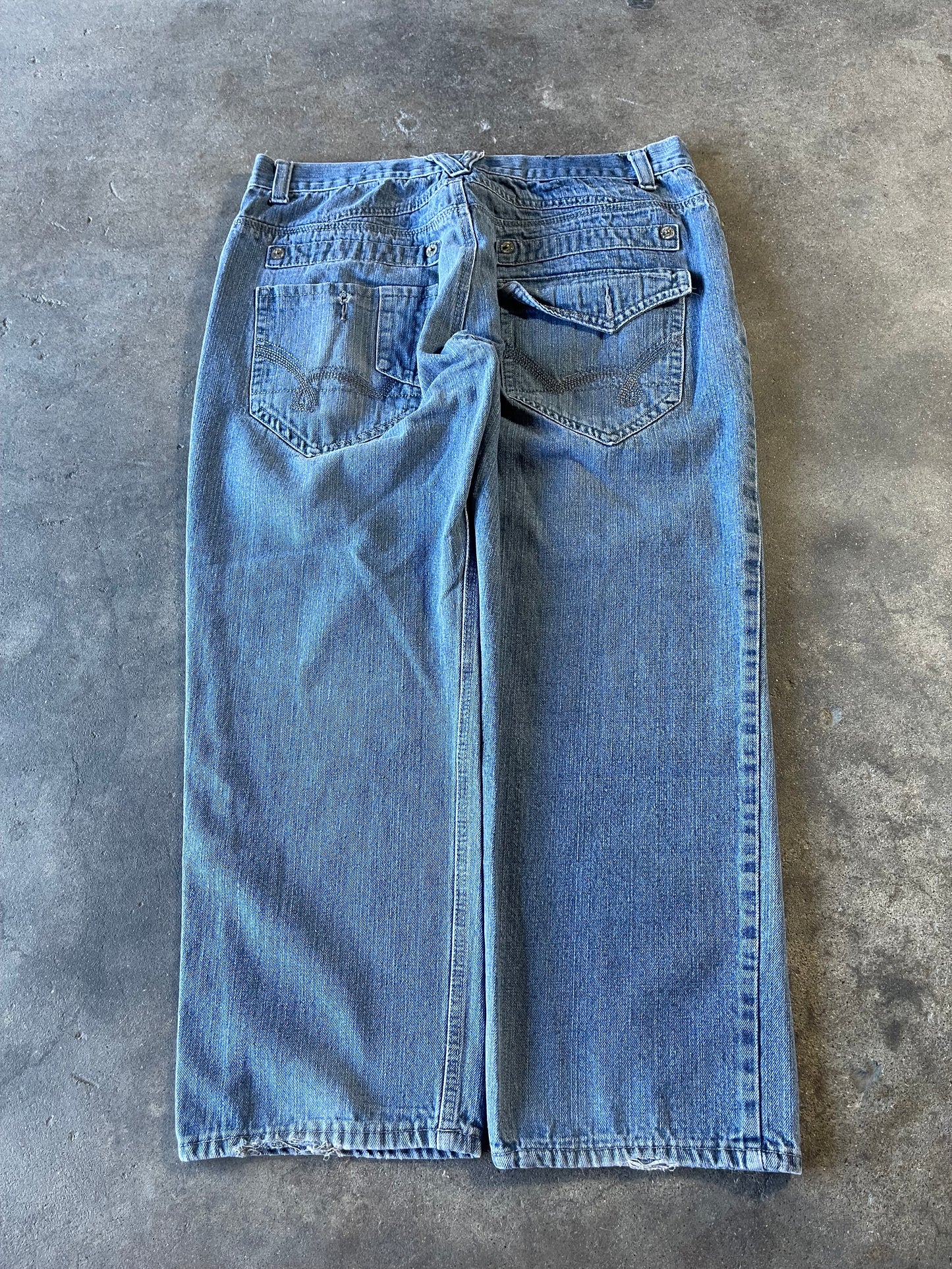 Light Blue Baggy Sive Jungle Jeans 36x28