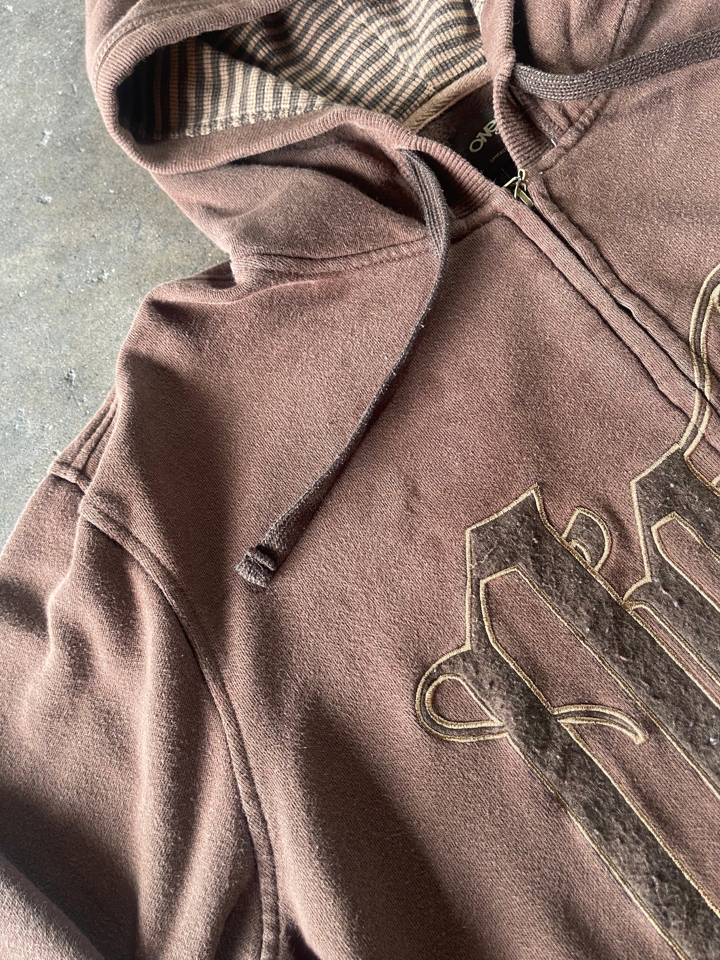 Brown Stained O’Neil Zip Up XL