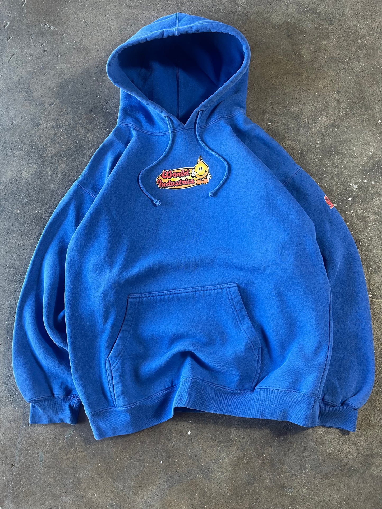 Vintage Lapis Blue World Industries Hoodie M