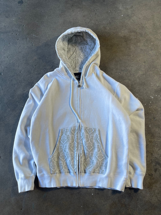 00’s White DC Zip Up Medium