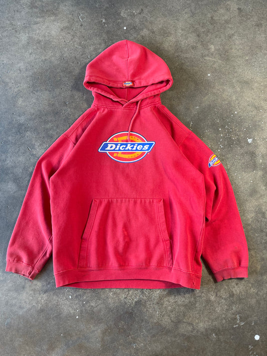 00’s Cherry Red Dickies Hoodie Medium