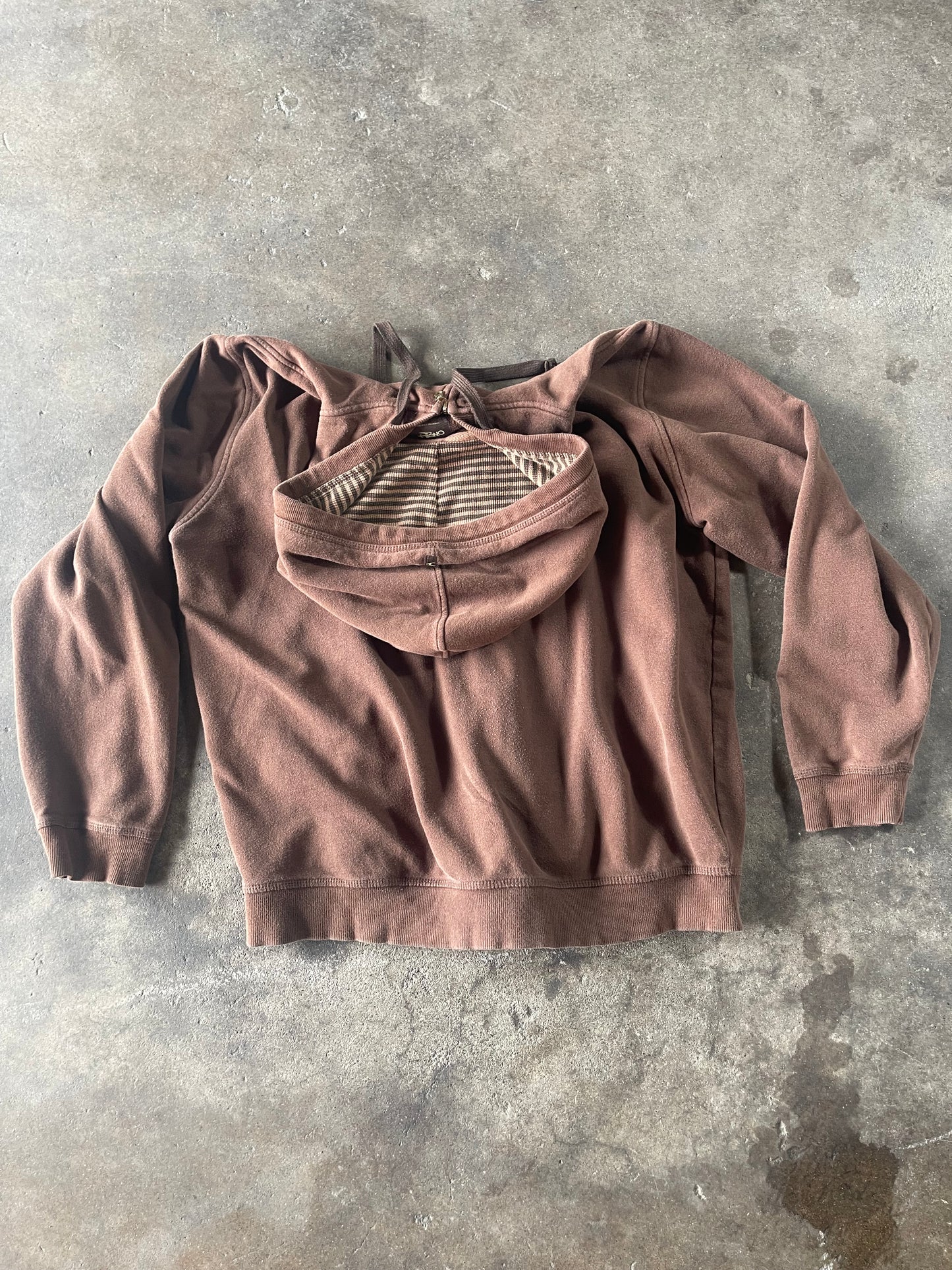 Brown Stained O’Neil Zip Up XL