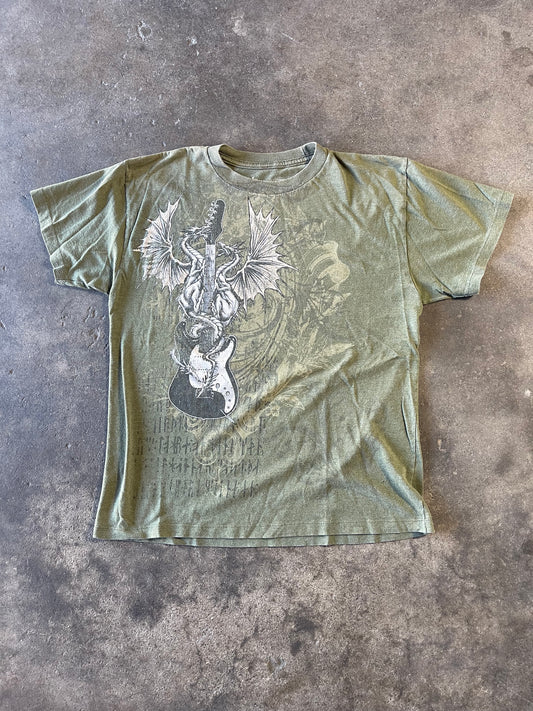 Green Y2K Shirt Large