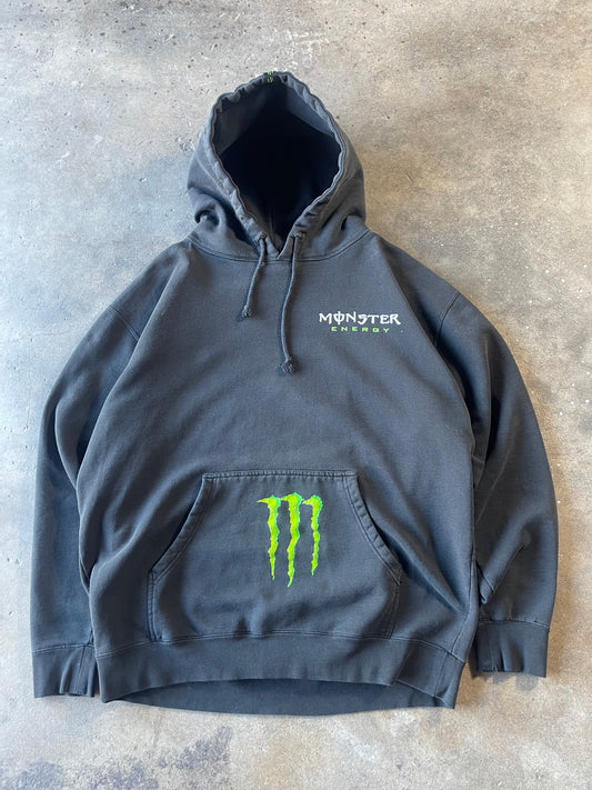 00’s Black Monster Hoodie Large