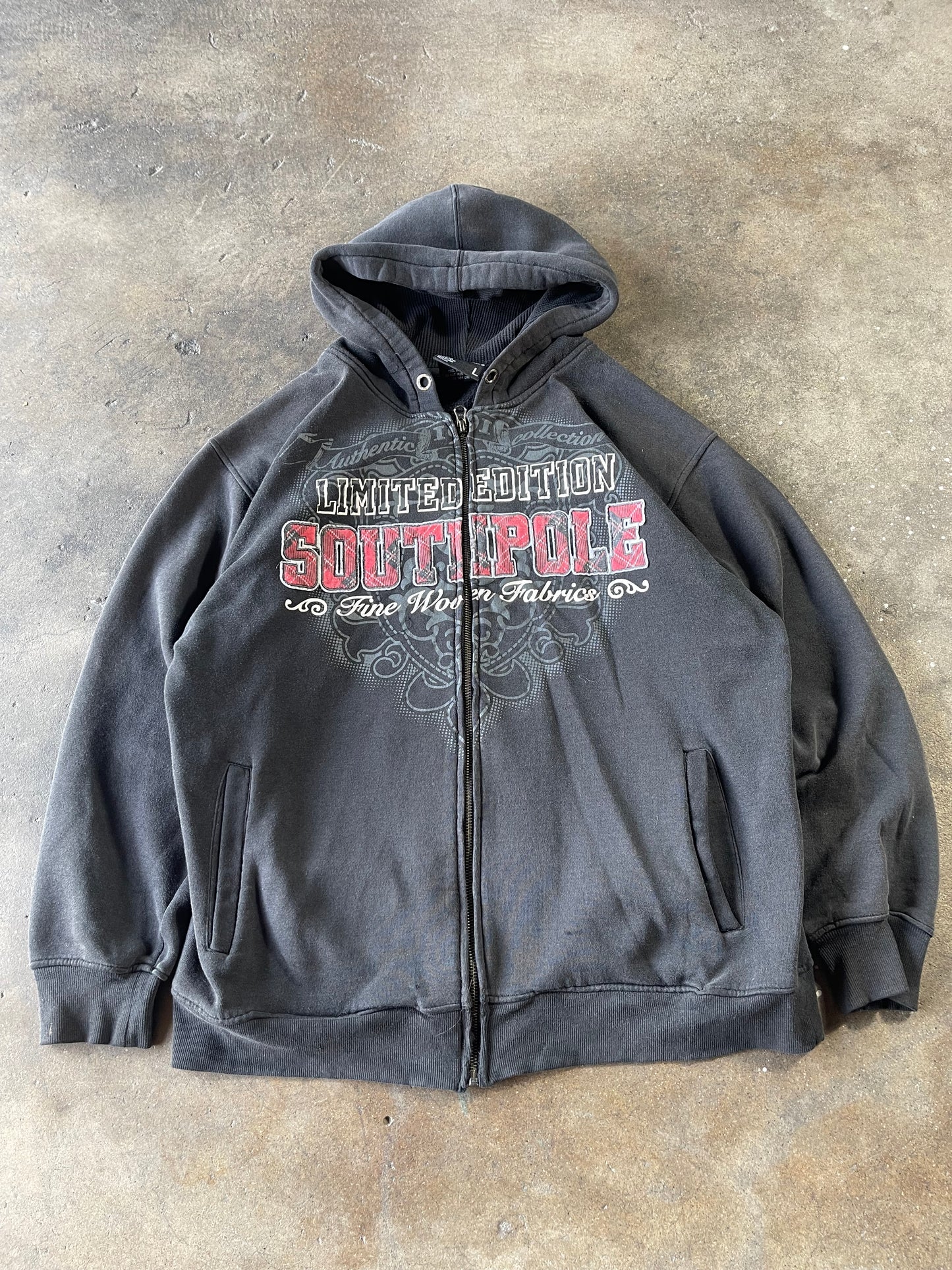 00’s Black Southpole Hoodie Large