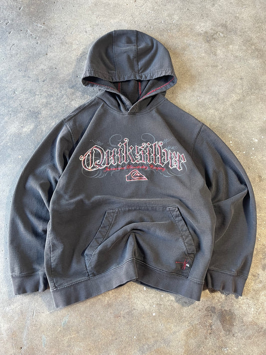 00’s QuickSilver Hoodie Cropped Fit Small