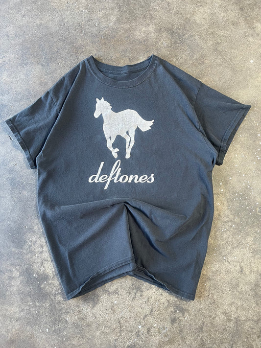 00’s Faded Black Deftones Shirt Medium