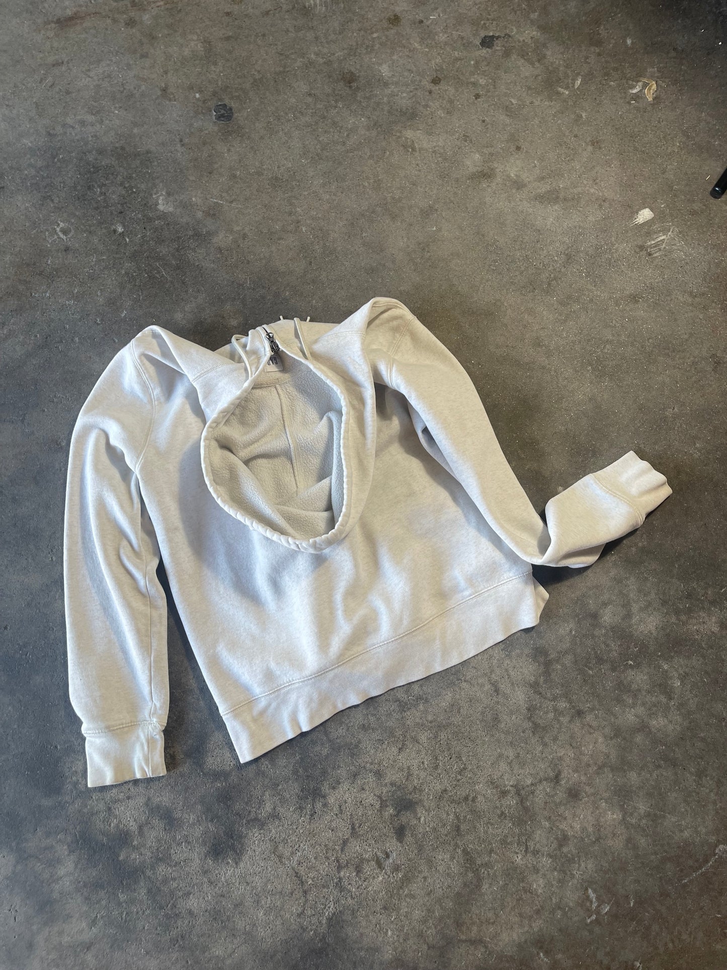 White Gap Zip Up Large Stained