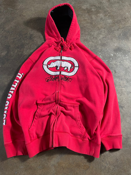 00’s Cherry Red Ecko Zip Up Large