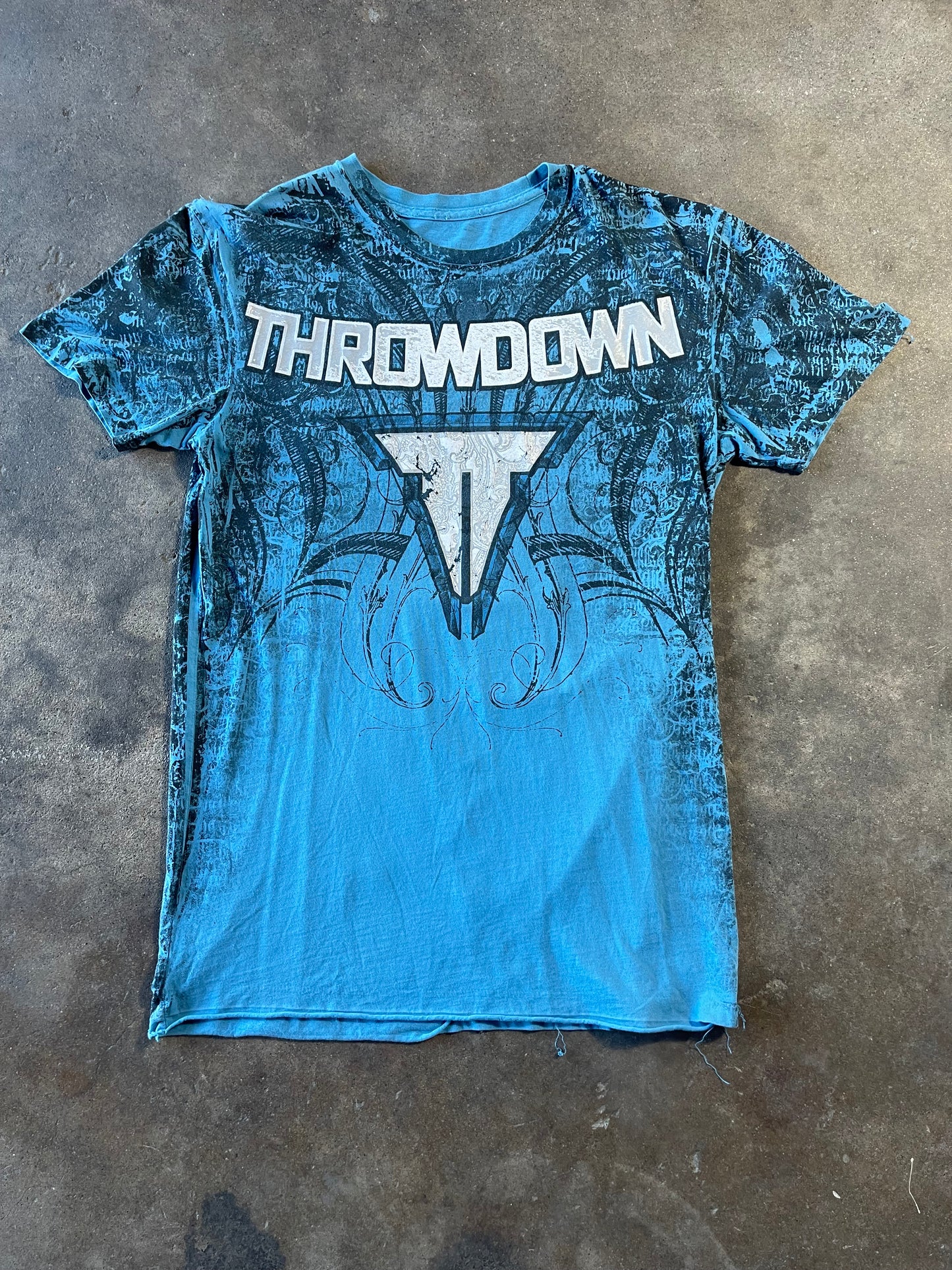 Blue Throwdown Shirt Large in