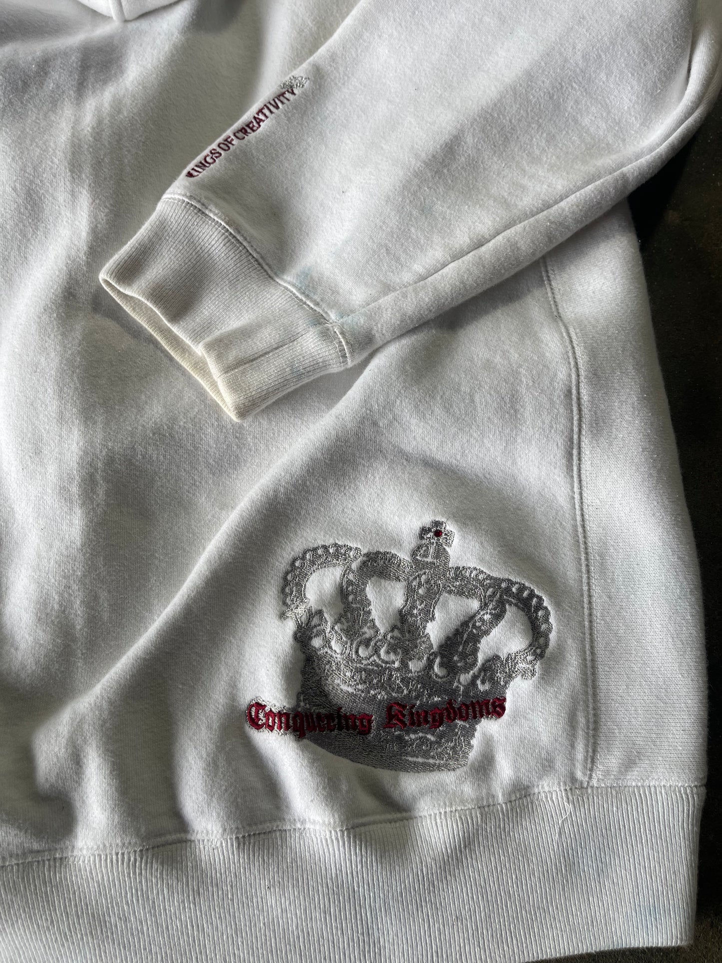 Royal White Heavyweight Ecko Zip Up XL