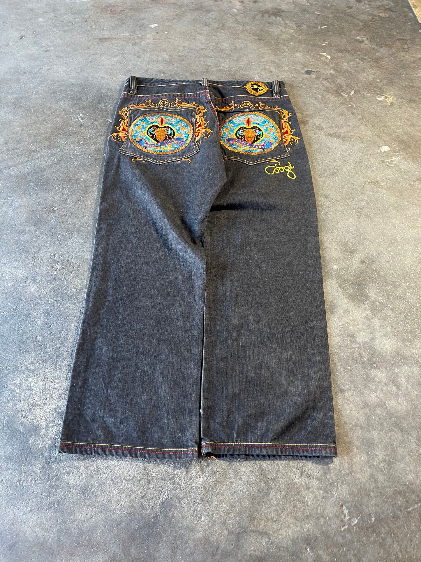 Royal Coogi Embroidered Jeans 39x32