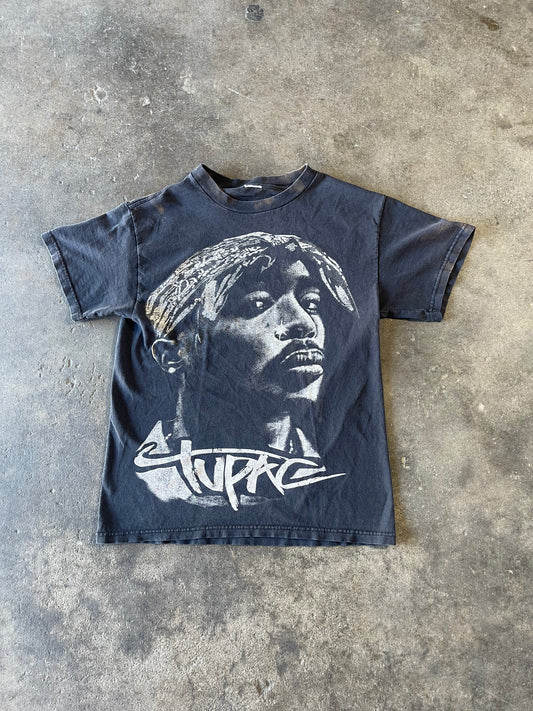 Sun Faded Bleached Tupac T Small
