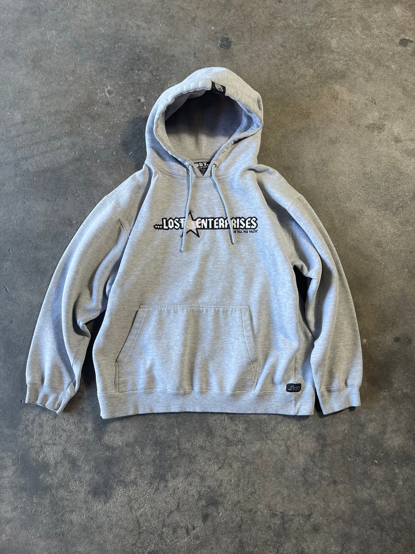 Gray Surf Lost Enterprise Hoodie Small Stained – HappyHere