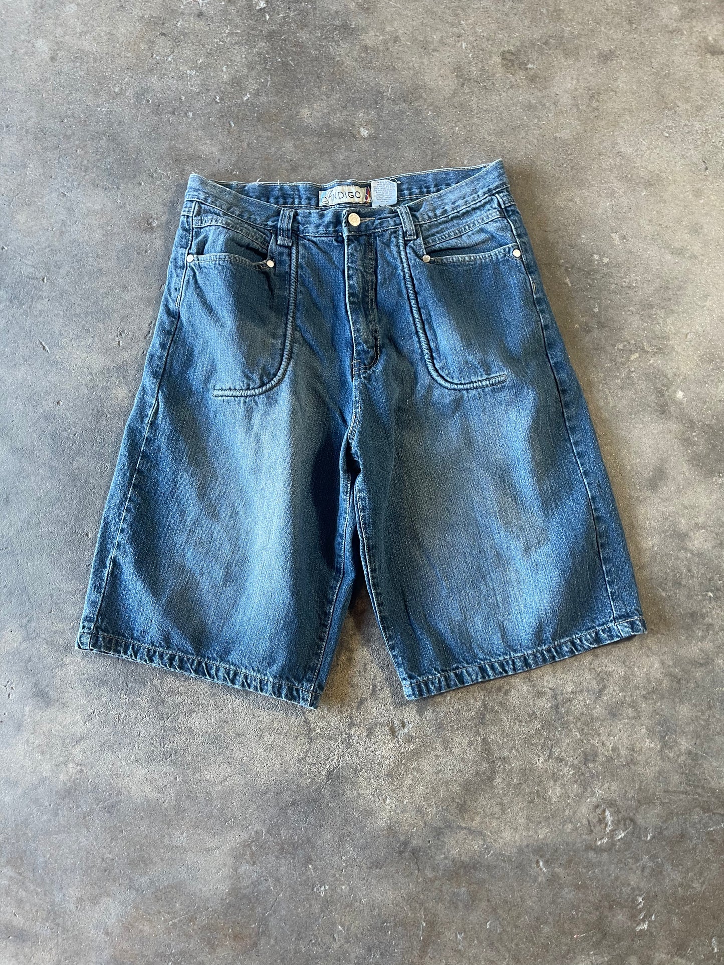 Indigo Baggy Jorts 36x14