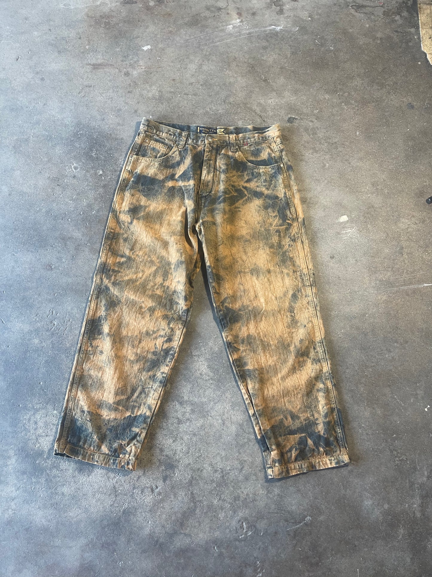 Baggy Bleached Jeans 38x30