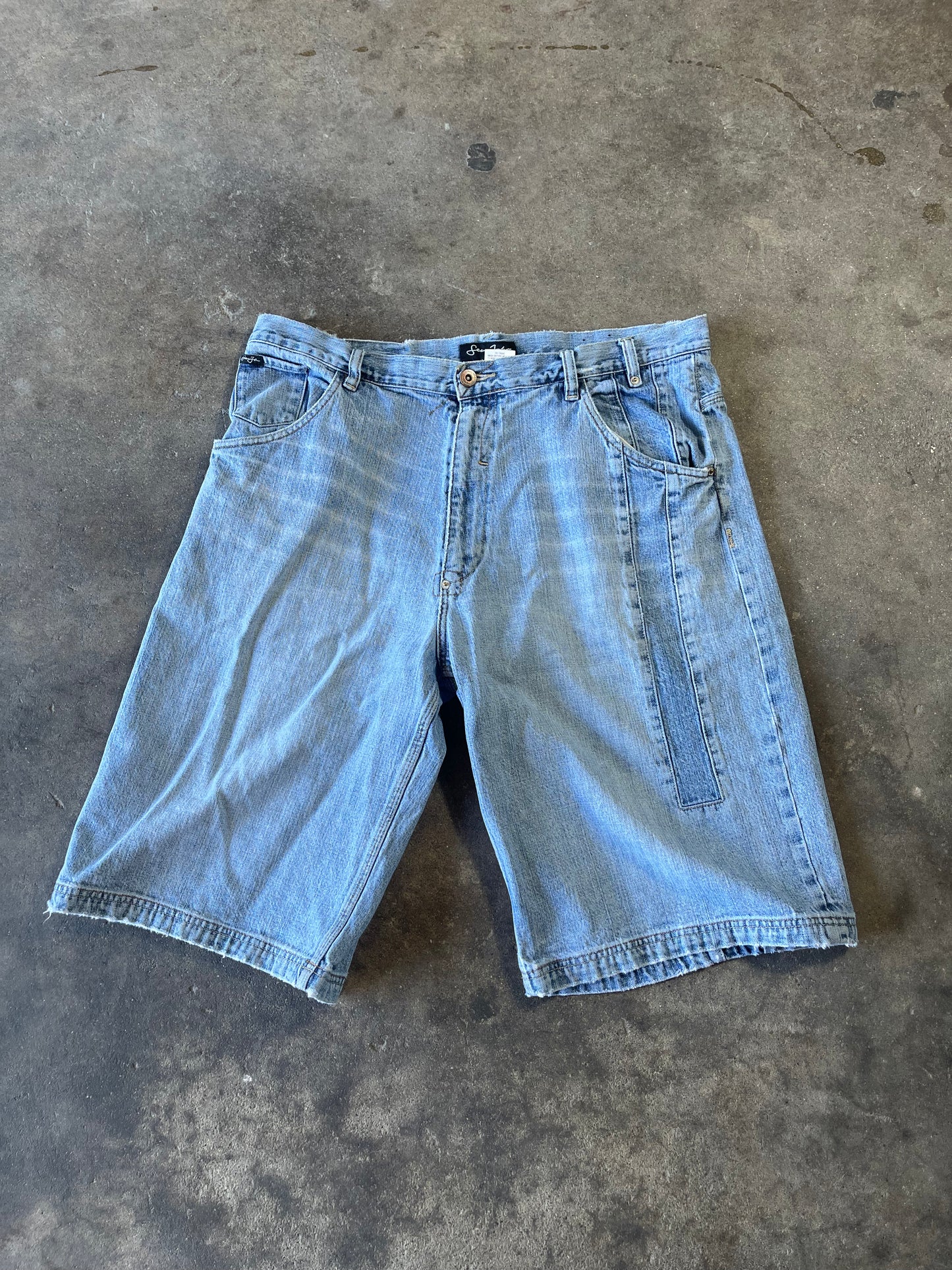 SJ Baggy Blue Column Jorts 36x12