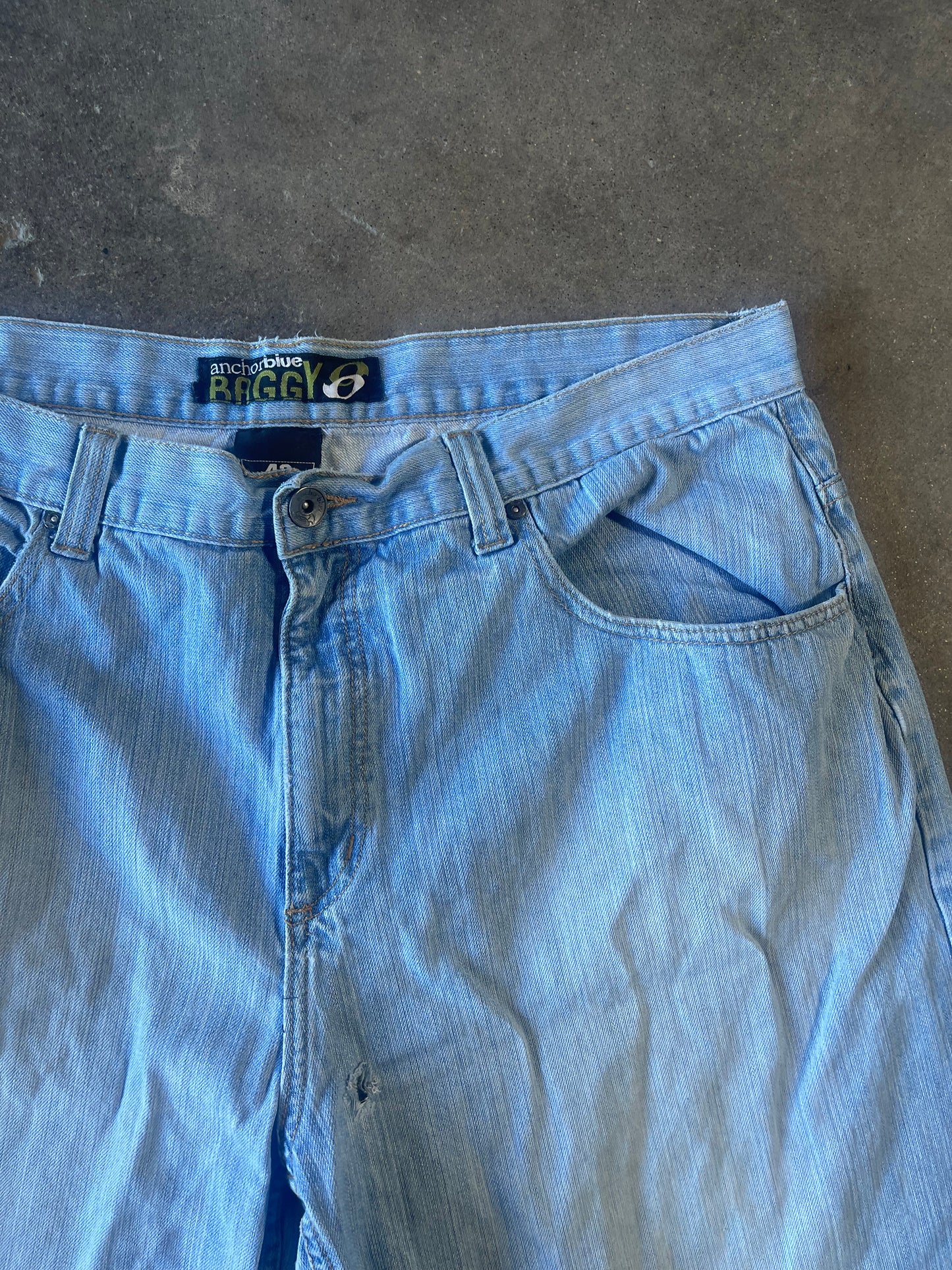 Baggy Anchor Blue Jorts 42x12 – HappyHere