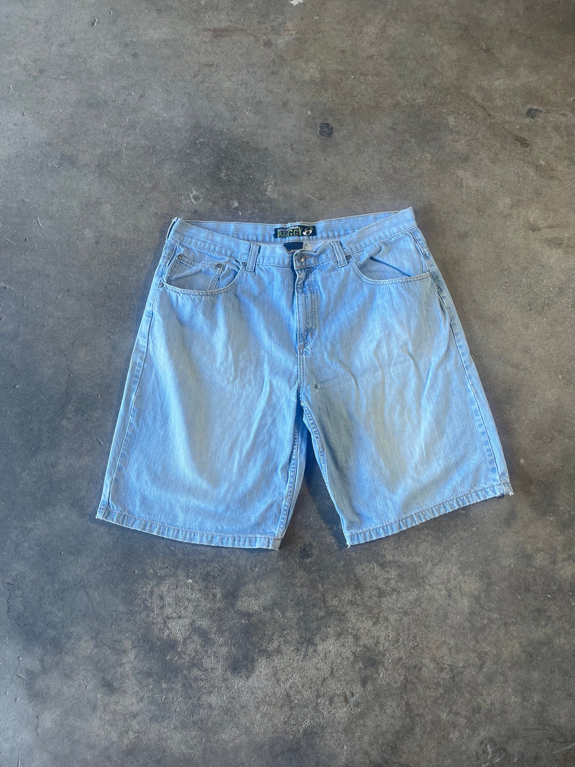 Baggy Anchor Blue Jorts 42x12 – HappyHere